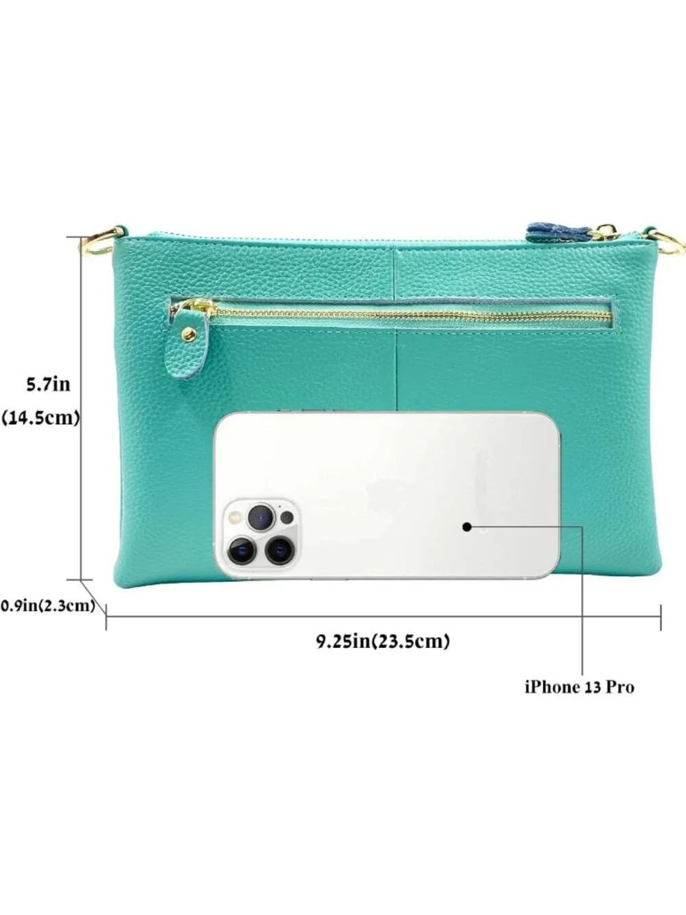Stylish Leather Wristlet Wallet Clutch for Women | Small Crossbody Phone Bag